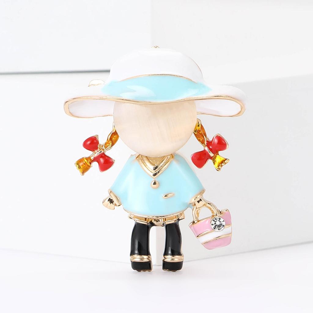 Creative Alloy Enamel Loli Styling Brooch Fashion Design Women'S Clothing Corsage Ornament Pin