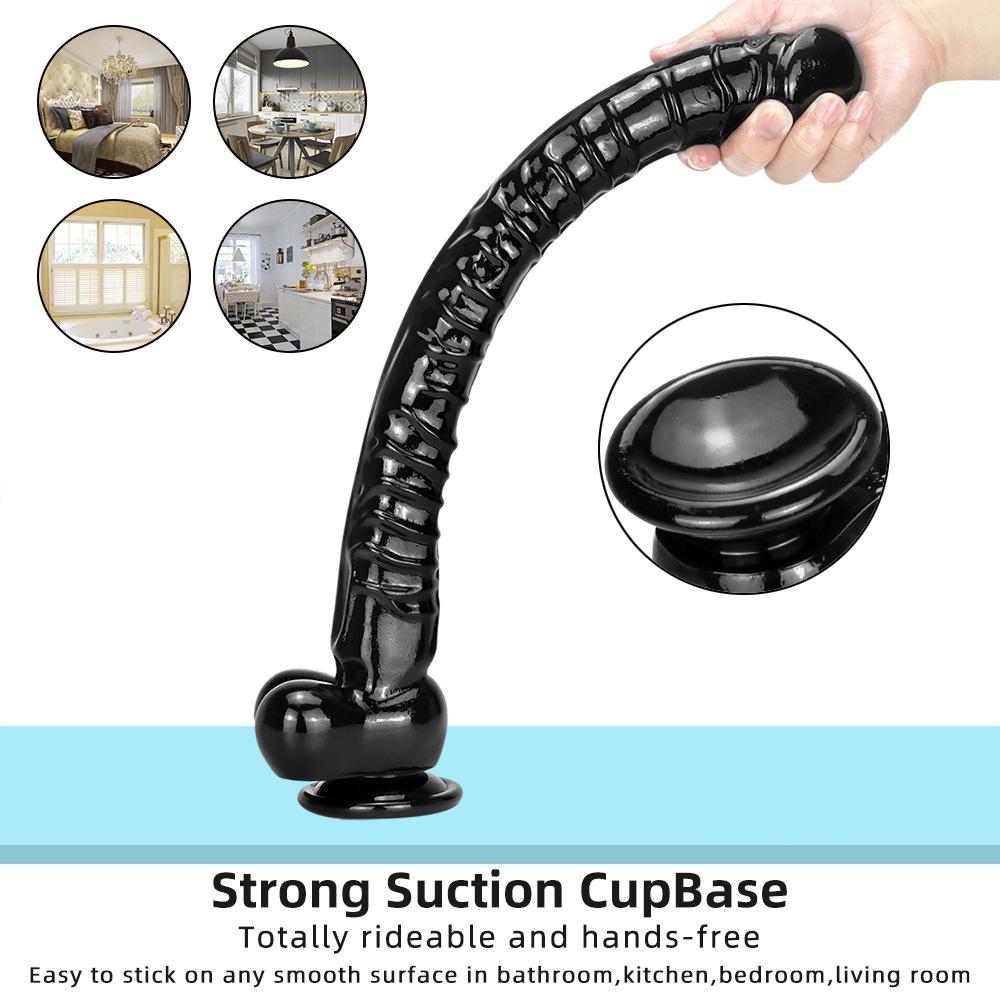 Реалистичный удлиненный силиконовый фаллоимитатор 40 см, вагинальный G-пятно на присоске, анальная пробка, гигантская анальная пробка, игрушка, женские секс-игрушки, мужская анальная пробка