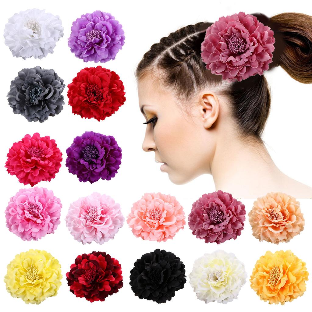 Тканевые заколки для волос с цветами, тканевые заколки с цветами, повязки на голову с искусственными цветами, головной убор, аксессуары для пляжной вечеринки для женщин
