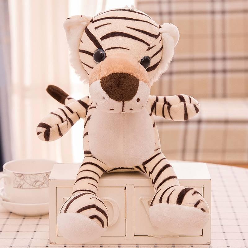 Tiger Cute Cartoon Leopard Deer Lion Plush Toy Companions Girl Kid Gift Birthday