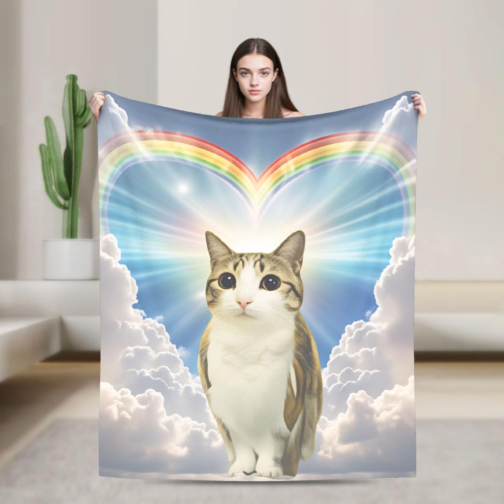 Meowl gato búho juguete de peluche Animal_1 manta calidad súper suave manta invierno avión viaje sofá cama novedad colcha