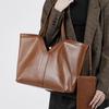Large Capacity Underarm Women's Bag, New Leather Versatile Tote Bag, Commuter Texture Handbag