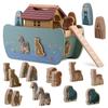 Wooden Noah's Ark with Animals NK-862 Nukido