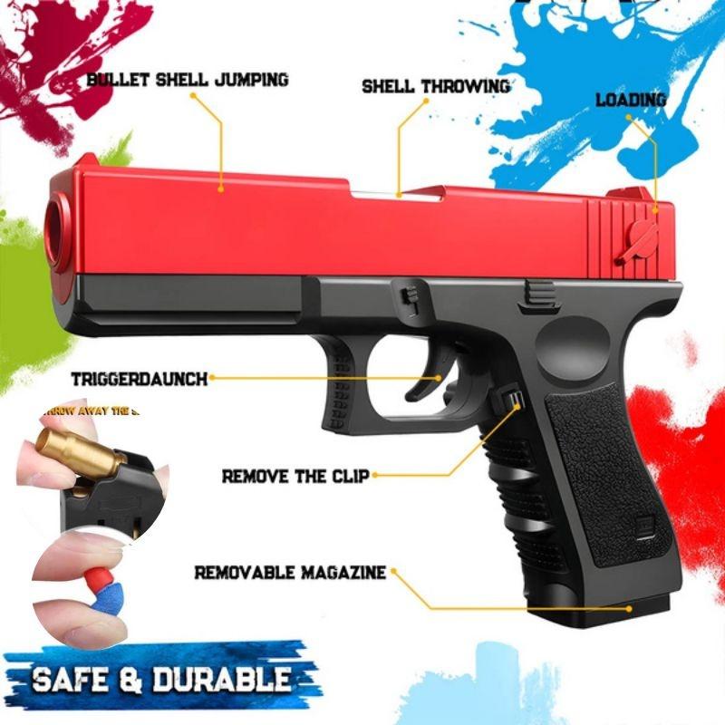 2022 New Soft Bullet Gun Toy Gun Can Fire Model Pistol Toy