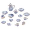 15шт 1:12 кукольный домик миниатюрная посуда фарфоровый керамический набор чашек для чая