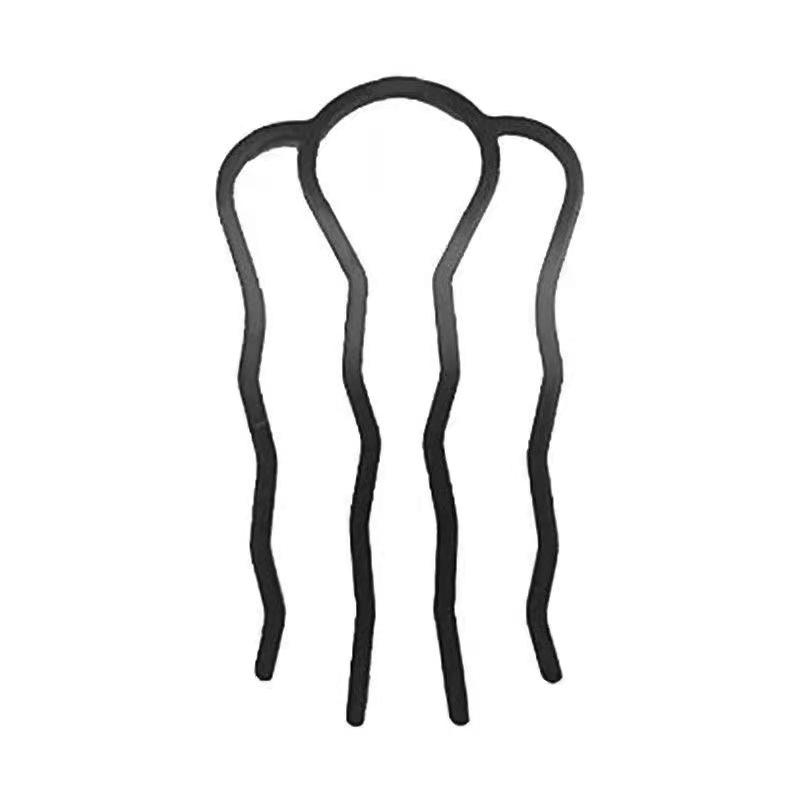 Семизвенная шпилька для волос U-образная расческа заколка для пучков