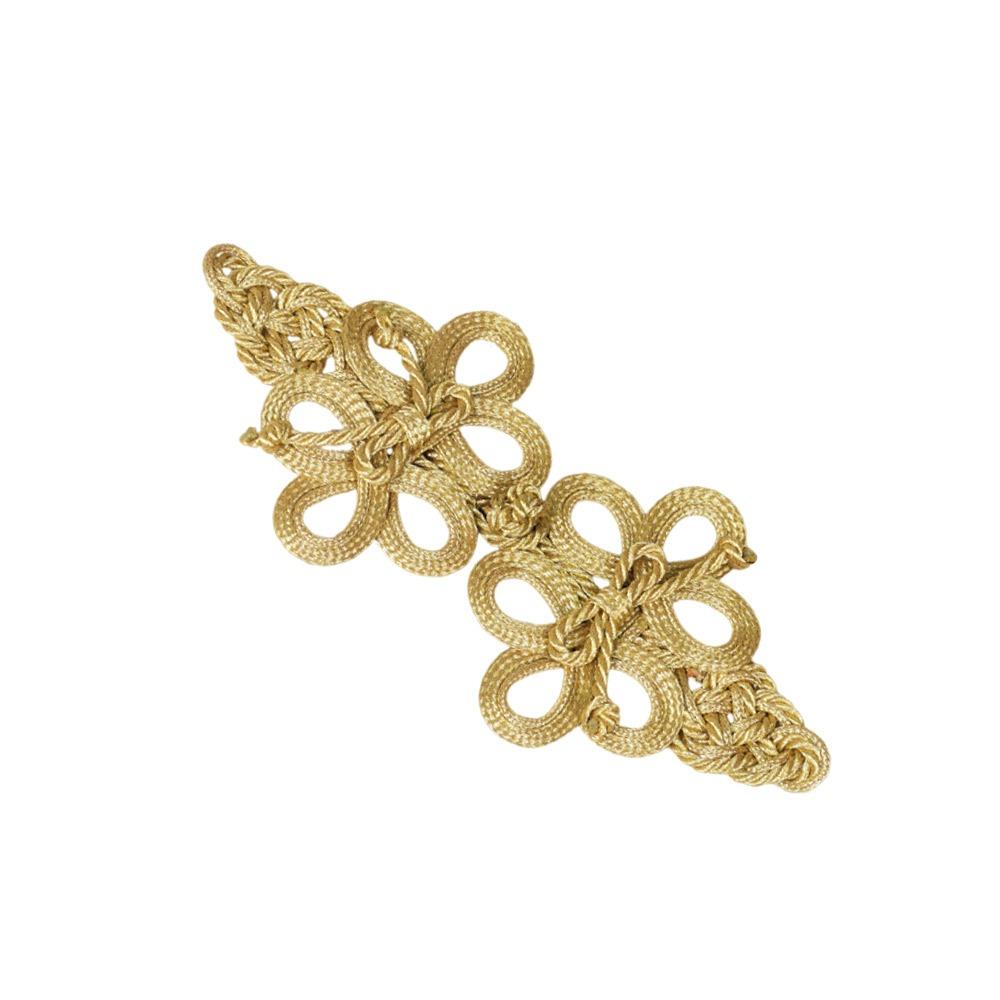 Golden Chinese Knot Buttons Handmade Tang Suit Buttons Cheongsam Buttons Cheongsam Making
