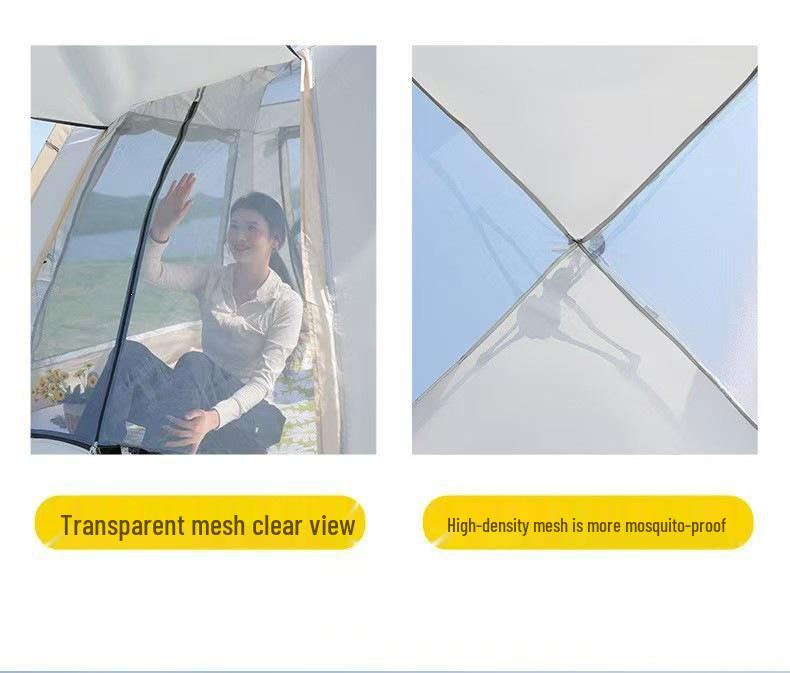 Portable Quick-Pitch Tent for 3-4 People - Four-Sided, Automatic Setup, Sun Protection, Ideal for Camping, Picnics, and Travel