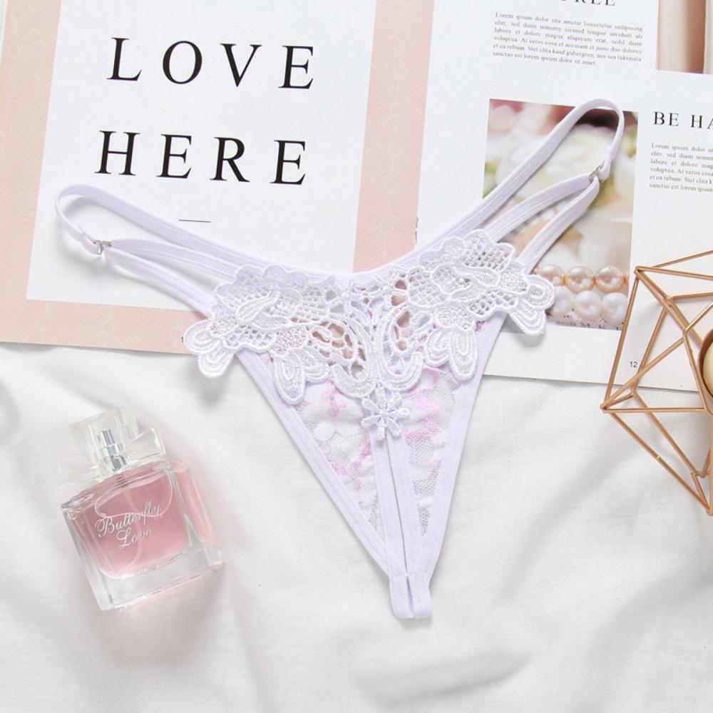 Сексуальные трусики модные вышитые открытые промежность секс соблазнительные женские стринги невидимый тонкий пояс с низкой талией футболки