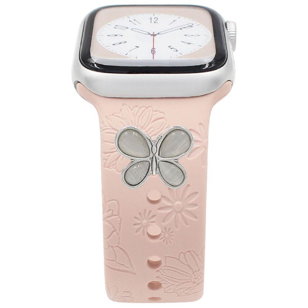 Металлический браслет для часов, украшение, брошь, декоративное кольцо, наручные подвески для аксессуаров для ремешка Iwatch