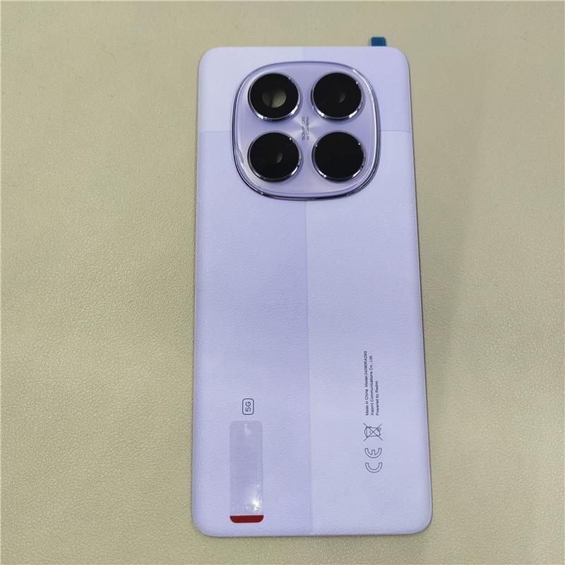 Для Xiaomi Redmi Note 14 Pro 5G Крышка аккумулятора Задняя стеклянная панель Задний корпус С линзой камеры Запасные части для ремонта