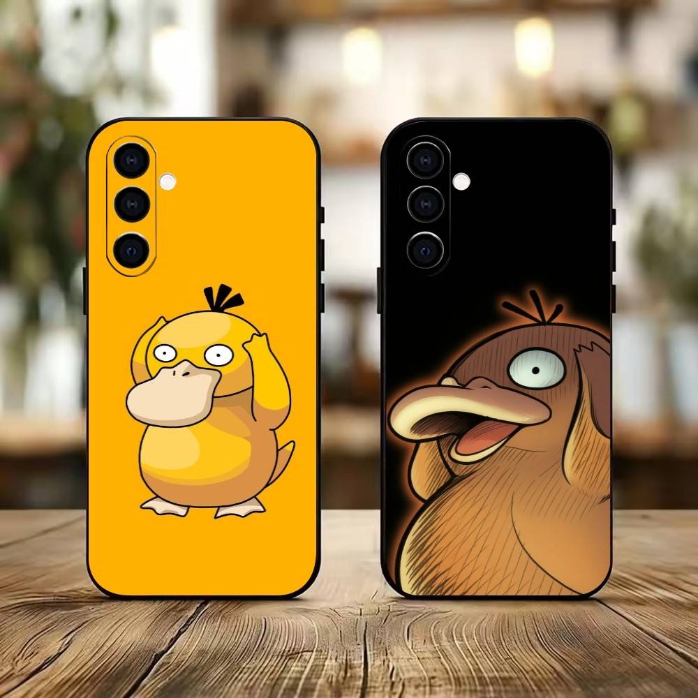 Cool-P-duck Phone Case Black Silicone Soft For Samsung Galaxy A73,A72,A71,A70,A53,A52,A51