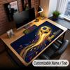 Soccer Theme Custom Mouse Pad Personalized With Name Text Customized Desk Mat For Office Home Decor