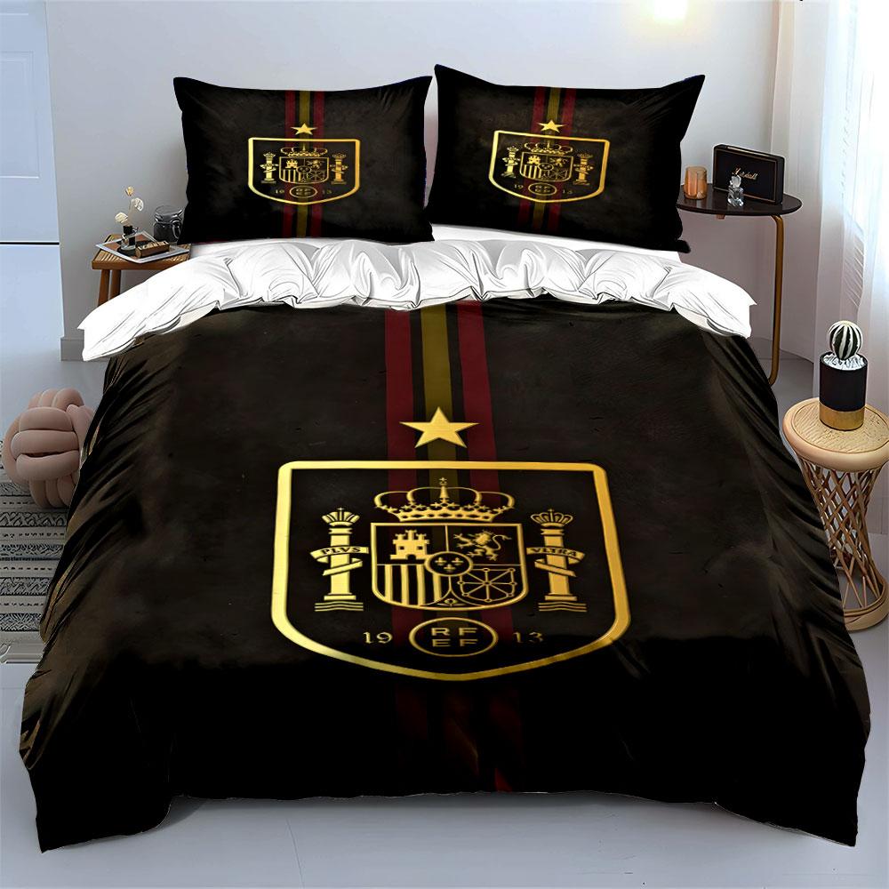 Crest with crown emblem. Bedding sets Duvet cover sets Duvet covers Pillowcases(1 * Duvet Cover 2 * Pillowcases, without duvet insert)