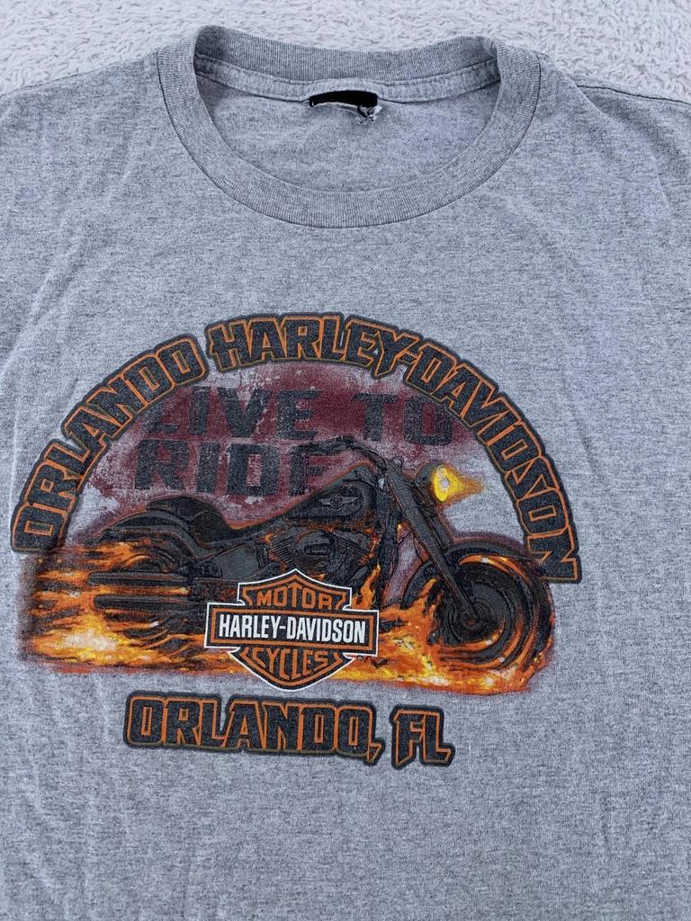Harley-Davidson Live To Ride Мускульная футболка XL Орландо Флорида Мотоцикл Байкер