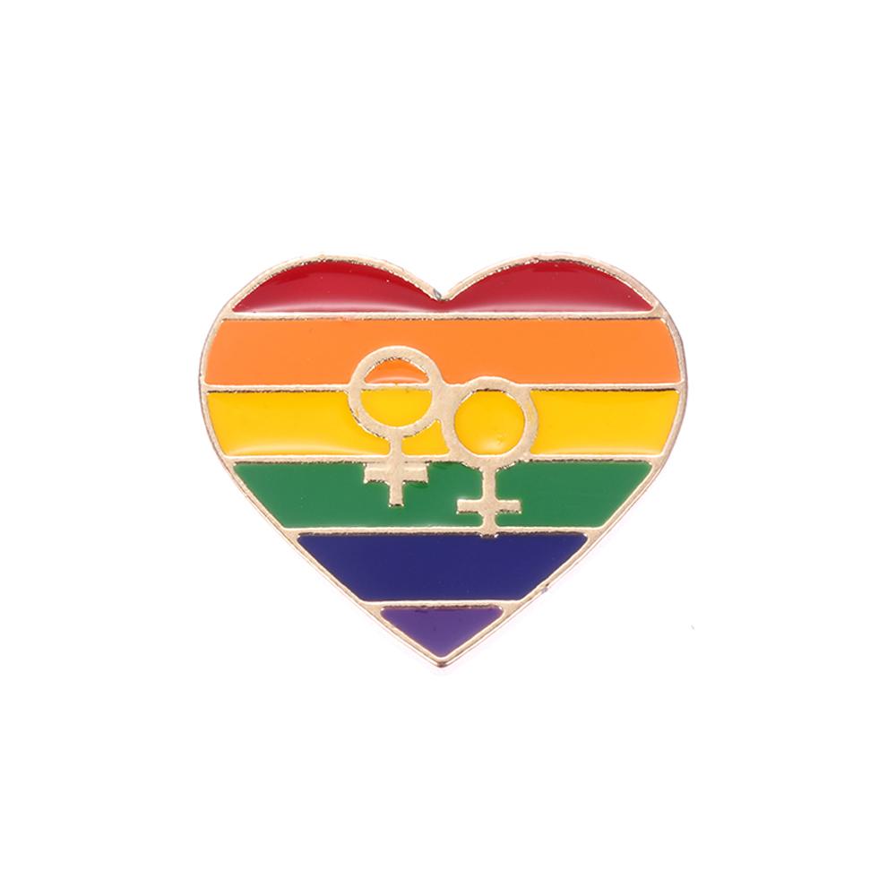 1Pc Small Pride Rainbow Flag Tinplate Badge Support Gay Lesbian Bisexual Transgender Symbol Pin Icons Brooch Jewelry Accessories