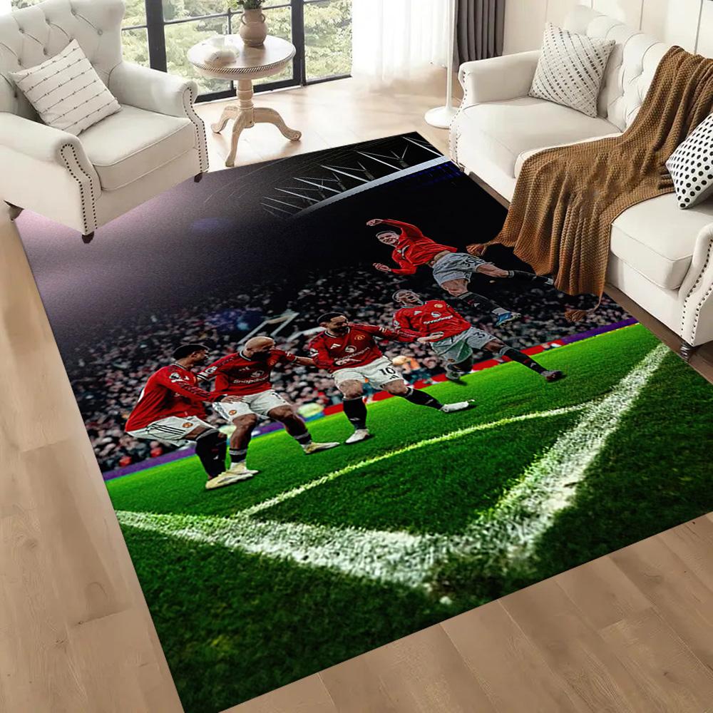 Manchester Floor Mat Design For Dining Room Living Rooms Game Room Kitchen Antislip Carpet Office Home Decor Perfect Gift For Friends Family