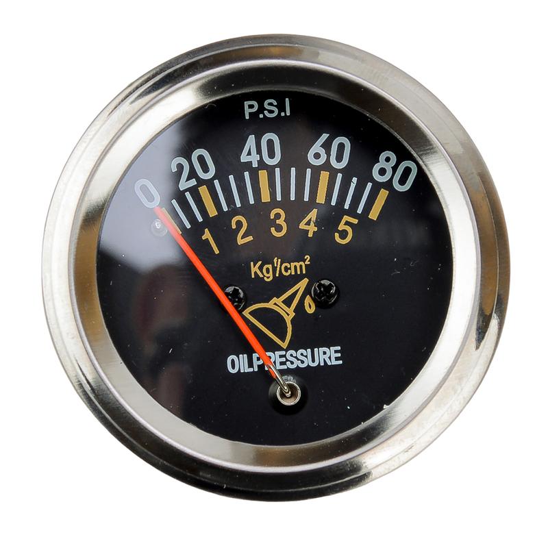 2" 52 мм Механический манометр давления масла 0-80 PSI Автомобильный Универсальный 12 В