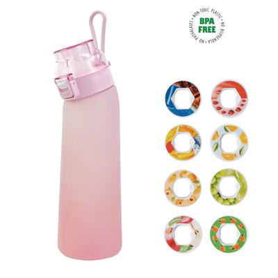 24 унции Alr Fragrance Water Bottle Fruit Flavor Cup Матовая градиентная питьевая бутылка 700 мл 8 ароматических колец для спорта на открытом воздухе