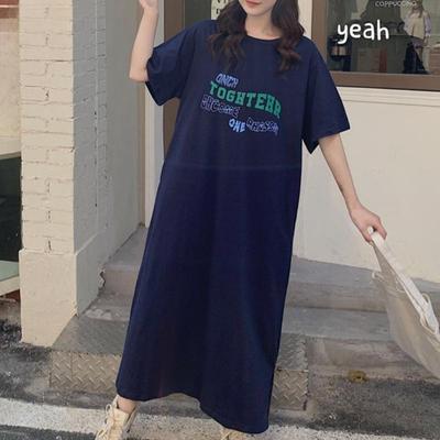 Женская мода лето весна 1/2 рукава О-образный вырез свободная талия повседневные платья