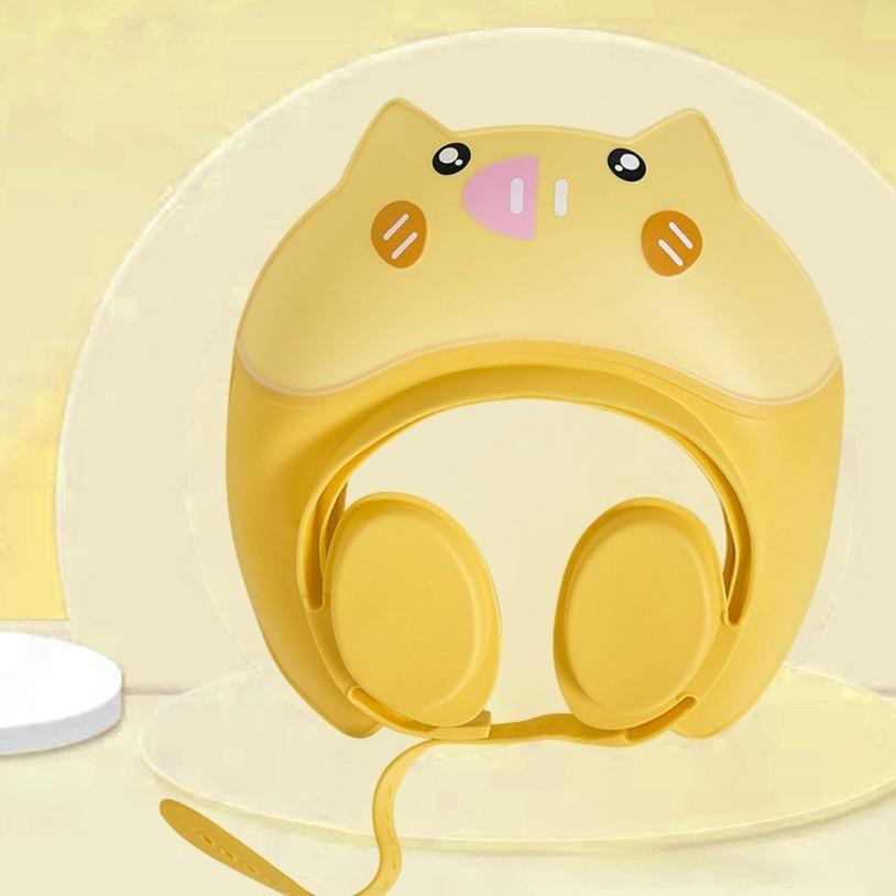 Козырек для мытья головы для детей, Шапочка для душа для детей, Шляпа-козырек для защиты глаз и ушей для детей 0-9 лет, Милая форма делает купание ребенка более веселым