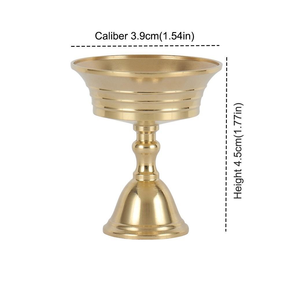Golden Candle Holders Copper Long Lamp Candlestick Universal Candle Cup  Festival Ornament