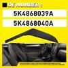 2X Левая Правая Внутренняя Ручка Двери Черная Для VW Golf 6 GTI MK6 2009-2013 EOA
