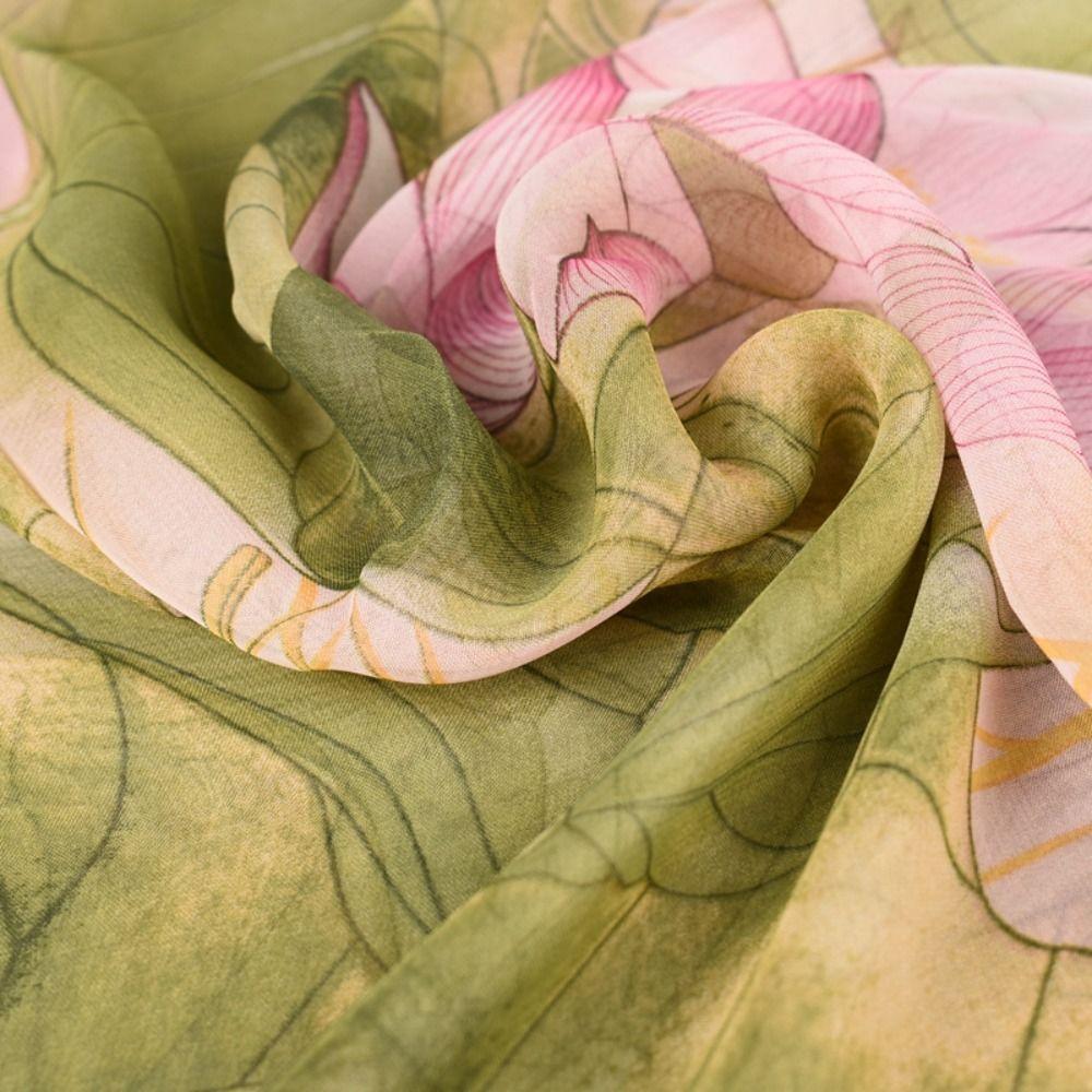 50*160cm Silk Scarf Satin Surface Long Shawl Fashion Printed Scarves For Women Girls