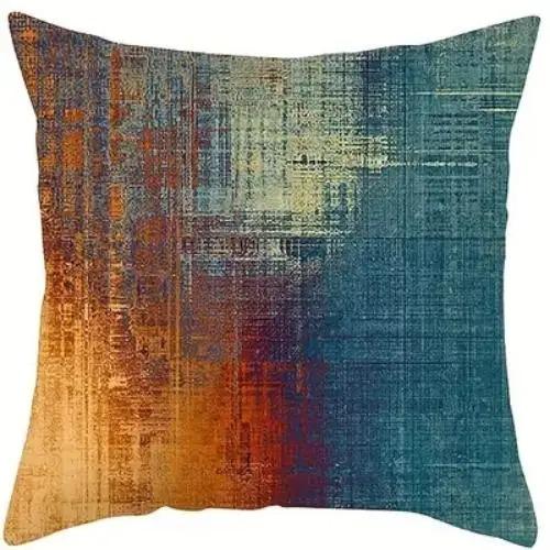 Abstract Colorful Geometric Pattern Throw Pillows Pattern Cushion Cover Suitable for Sofa Bedroom Car Pillow Cover