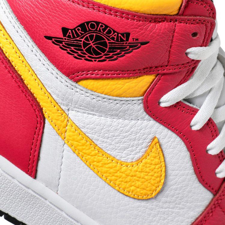Men's Sneakers Nike Jordan 1 Retro High OG Light Fusion Red Light Fusion Red/White-Laser Orange-Black