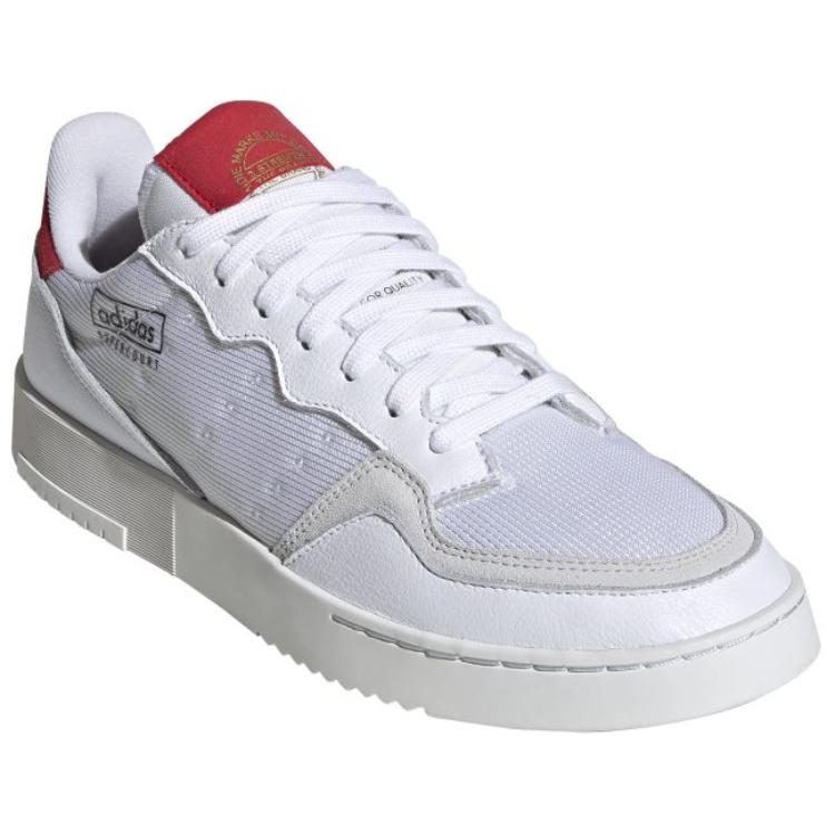 Adidas Supercourt White Scarlet Мужские кроссовки Cloud-White EF5881