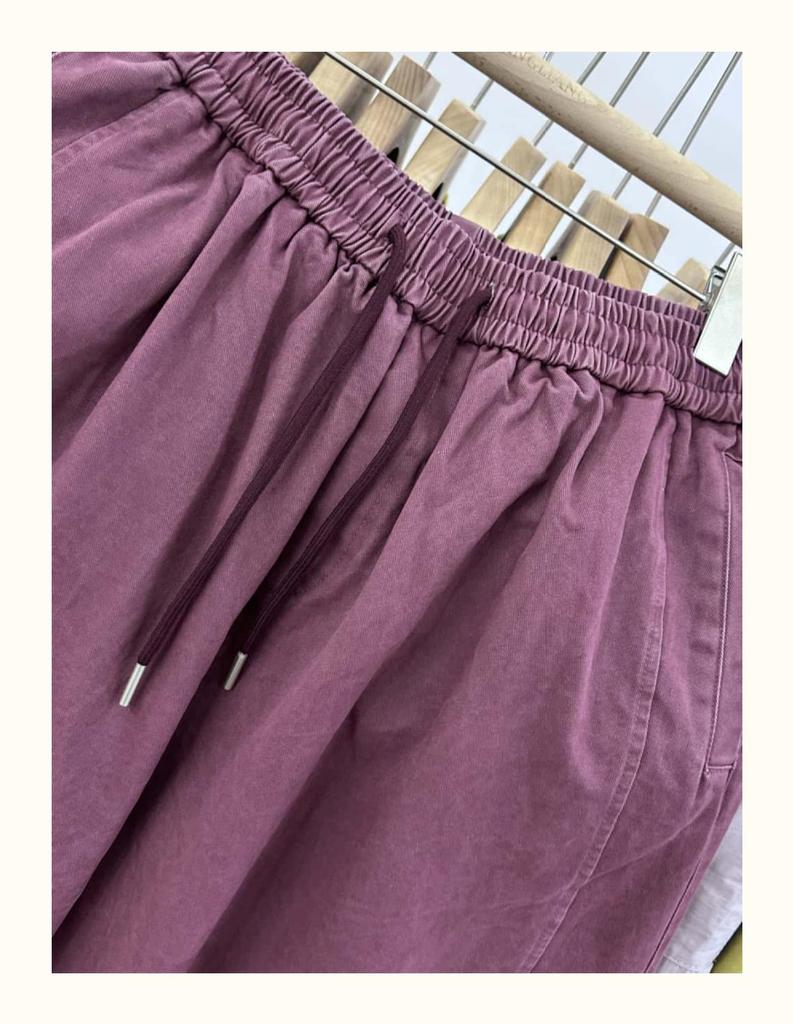 31049 Korean Style Loose Plus Size Casual Retro Wash Cotton Dad Carrot Pants