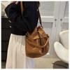 Fashionable and Cool New Winter Fashion Casual Large Capacity Oxford Cloth Hand-pull Drawstring One-shoulder Crossbody Bucket Bag