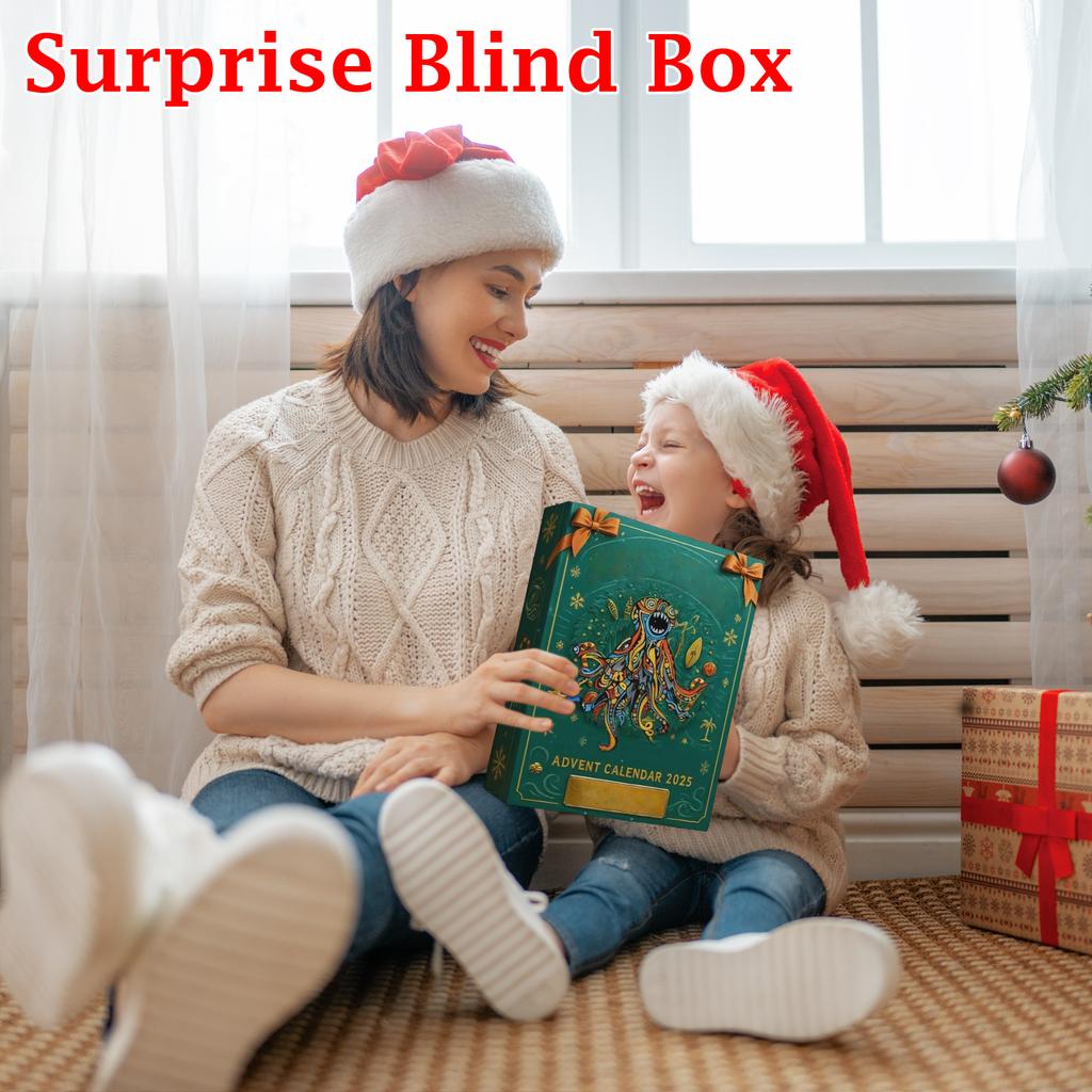 2D Plane+airplane Box +24PC+ Fitness Decoration Advent Christmas Countdown Box Calendar