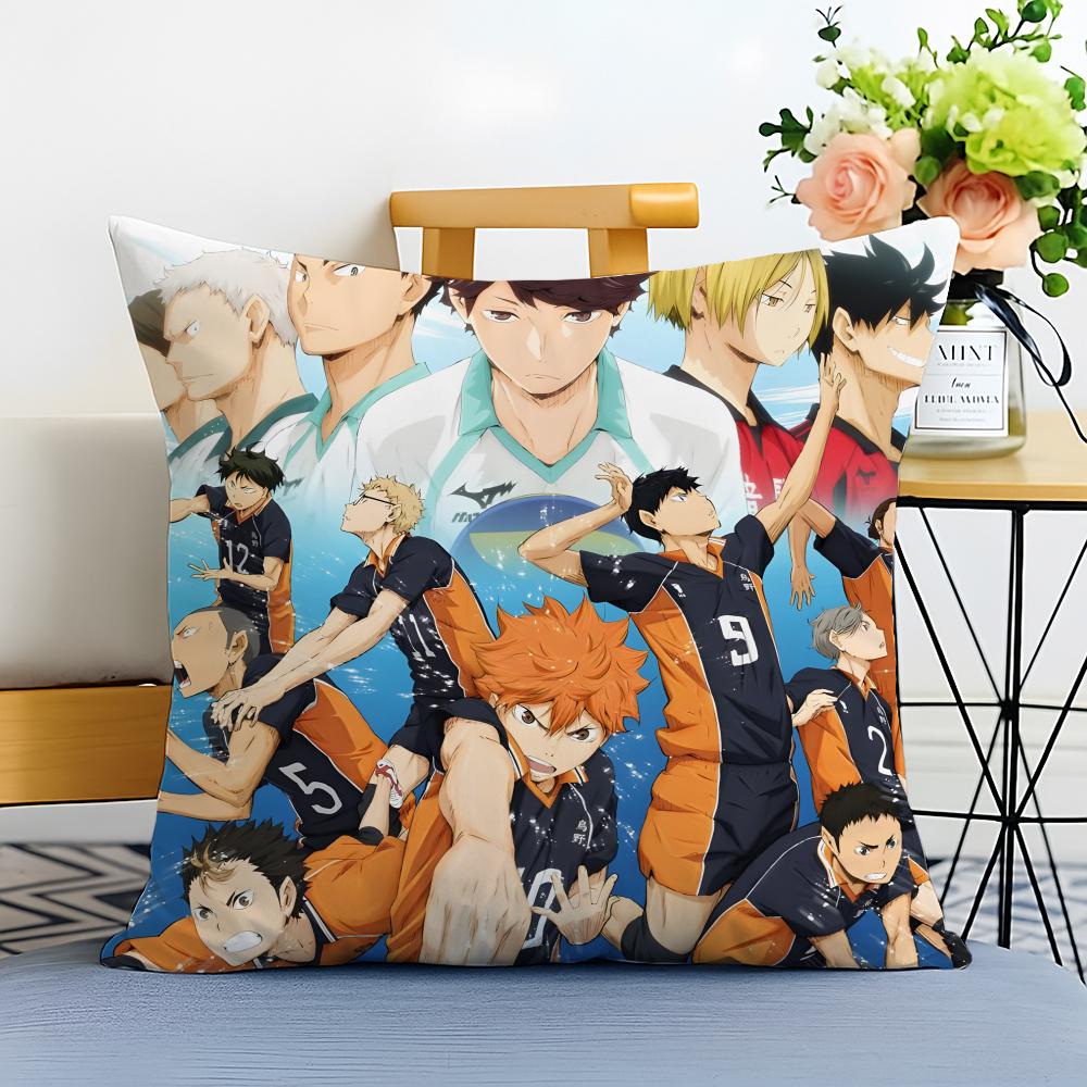 HHaikyuu Наволочка Стираемая Льняная Наволочка Мягкая для Дивана Кровати Уютный Декор Комнаты Дома