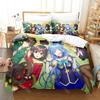 3D Печатный Постельный Комплект KonoSuba для Мальчиков Девочек Пододеяльник и Наволочка В Комплекте Размеры: Полуторный, Евро, King, Полный, Односпальный, Двуспальный