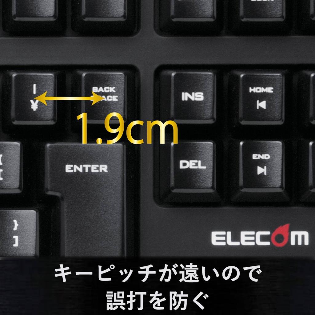Elecom Игровая клавиатура Полная настройка клавиш Аппаратная поддержка макросов Черная [DUX] TK-DUX30BK