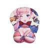 Анимационный игровой периферийный сексуальный 3D коврик для мыши, подставка для запястья, защита для клавиатуры, милый настольный коврик для мужчин