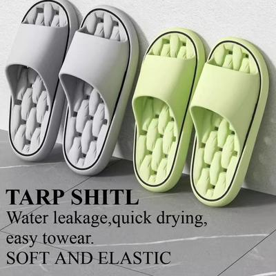 Подушечные Мягкие Слайды - Ультра-Комфортная Облачная Подошва, Дизайн с Открытым Носком, Быстросохнущие, Стильные Повседневные Тапочки - Идеально для Дома