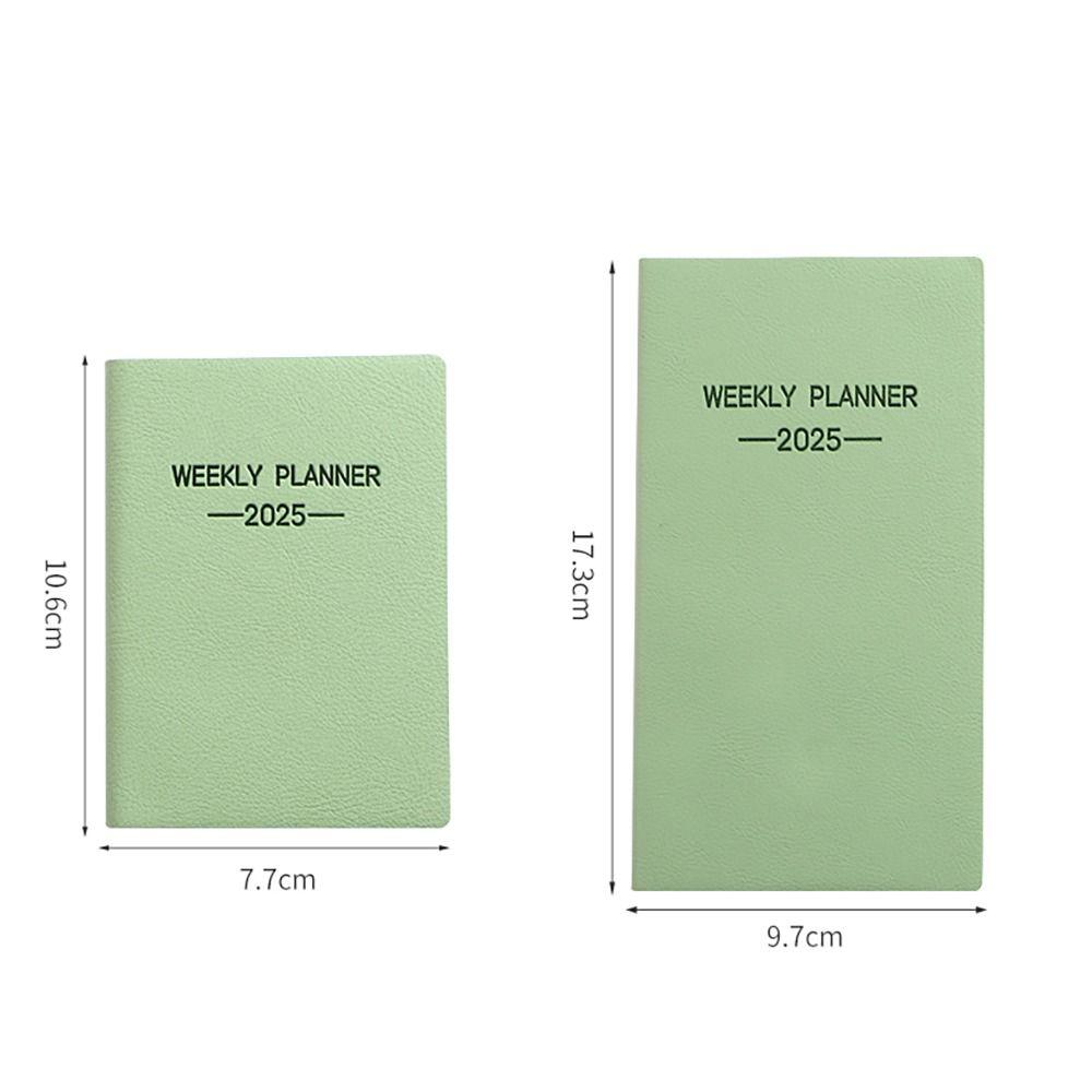 A6/A7 2025 Agenda Book English Daily Weekly Monthly Planner 2025 Planner Notebook  School Office