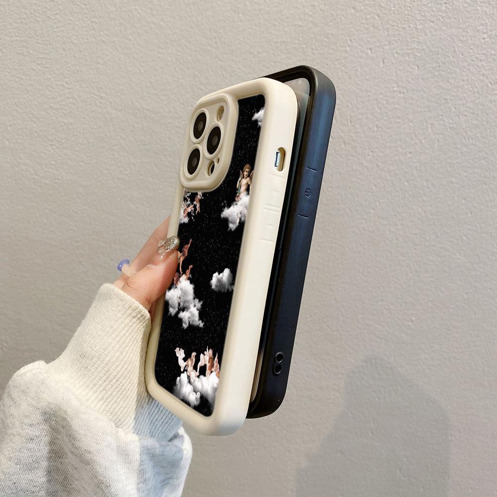 Мягкий чехол из ТПУ с ангельскими глазками для Samsung A04 A05 A10 A30 A50 A13 A23 A53 A14 A24 A34 A54 A15 A25 A35 A55 S20 S23 FE S24 Ultra Ae51 Angel art design