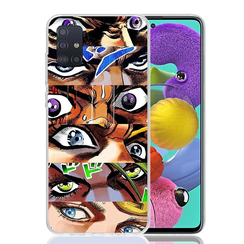 Чехол для телефона JoJo's Bizarre Adventure для Samsung Galaxy A52 A32 A22 A12 A02S A50S A30S A51 A31 AA71 Note 20 Ultra 10 S10 Plus G