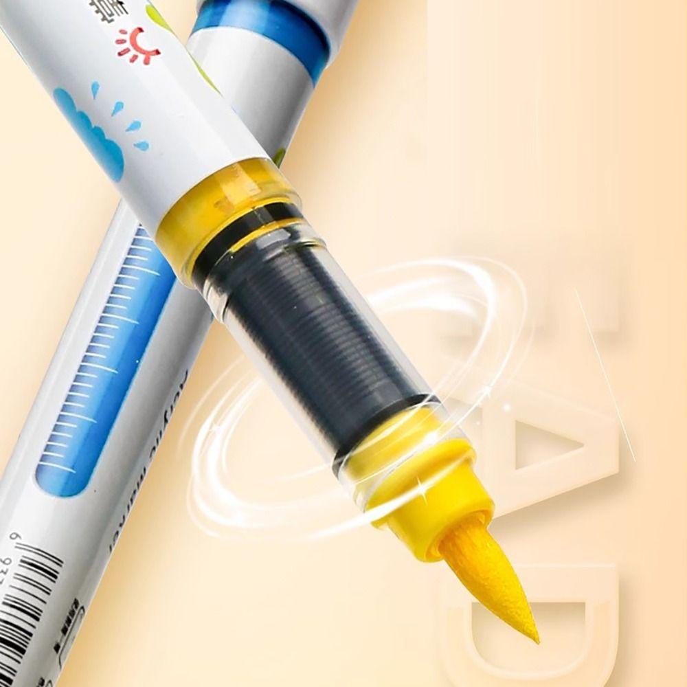Soft Tip Colour Pen 12/24/36/48-Colors Art Watercolor Pen High-quality Acrylic Marker Painting