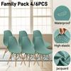 1/2/3/4Pcs Family Pack Chair Cover Waterproof Adjustable Seat Cover Thin In Summer Dining Room Antifouling Removable