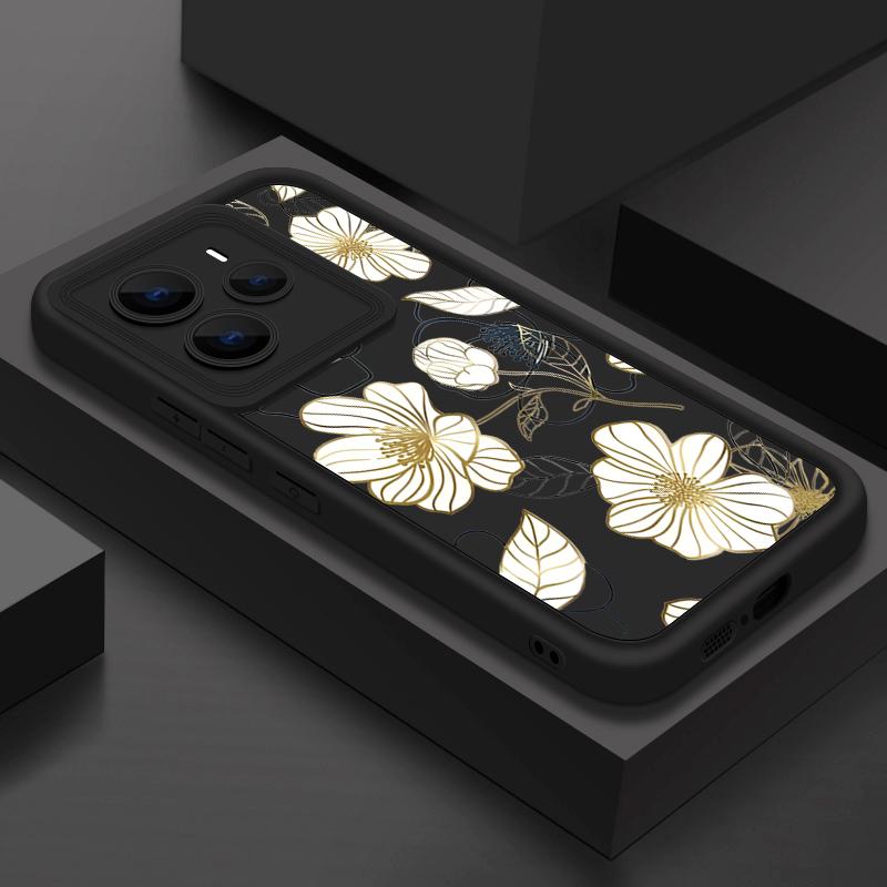 Мягкий силиконовый чехол для телефона с цветочным принтом для Xiaomi 14T Pro 13T Poco X7 F6 X6 Redmi Note 14 Pro 13 12 11 TPU противоударный защитный бампер для объектива