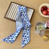 Retro Floral Scarf Ribbon Long Scarves Luxury Scarf Headband  Dress Decor