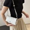 Underarm Bag New Trendy and Fashionable Wrinkled Bag French Niche Chain Bag Women's Casual Square Bag Crossbody Bag