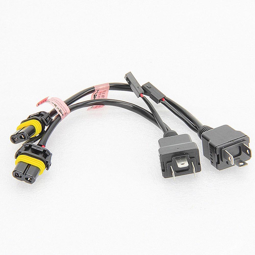 2 шт. H4 H/L жгут проводов реле для 12 В 35 Вт 55 Вт 9003 H4 Hi/Lo BiXenon HID контроллер проводки лампы