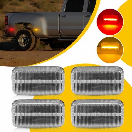 4X светодиодных габаритных огней для 2015- GMC Sierra Chevy Silverado 2500HD 3500HD