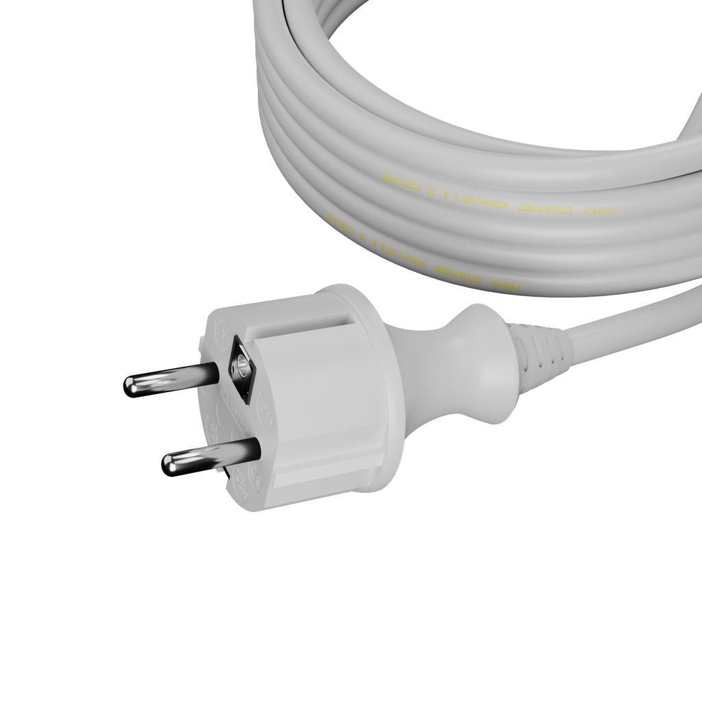 Awtools Przewód Z Wtyczką 2M 3X1,5 Białyh05Vv-F